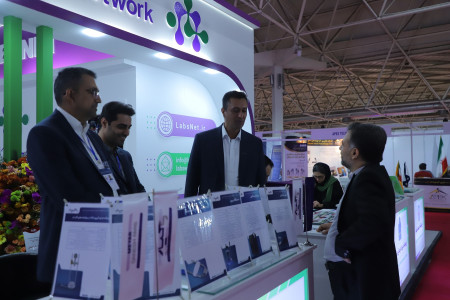 پاویون شبکه آزمایشگاهی کشور در سیزدهمین نمایشگاه تجهیزات «ایران‌ساخت» - روز سوم