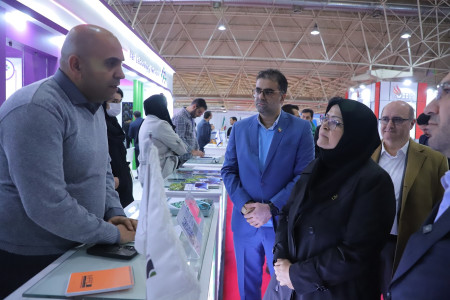 بازدید سرکار خانم دکتر انصاری معاون محترم رئیس جمهور و رئیس سازمان ملی استاندارد از پاویون شبکه آزمایشگاهی کشور در سیزدهمین نمایشگاه تجهیزات «ایران‌ساخت»