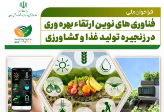 فراخوان ملی فناوری‌های نوین ارتقا بهره‌وری در زنجیره تولید غذا و کشاورزی
