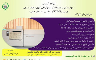 آموزش مهارت کار با دستگاه کروماتوگرافی گازی- طیف سنجی جرمی (GC-MS) و تفسیر  داده های طیفی